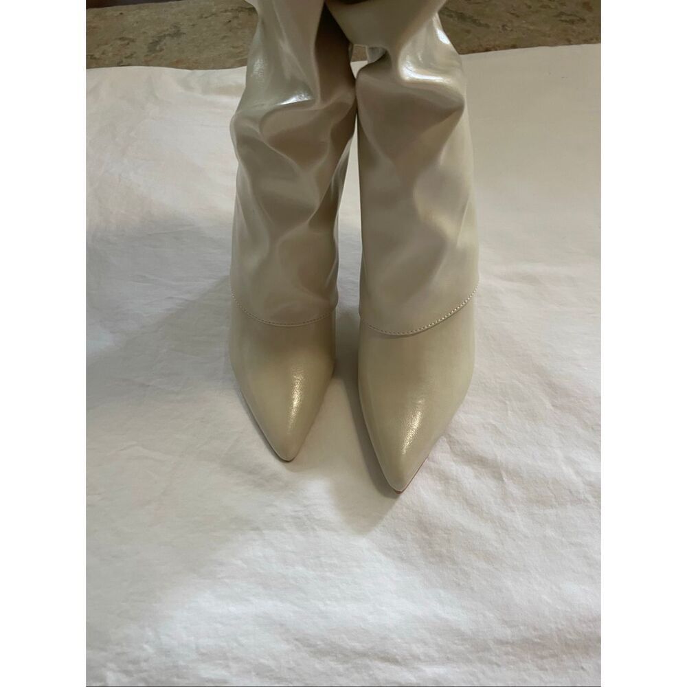 Lulus Teana Bone Fold-Over Knee-High Boots 6 - Picture 7 of 11